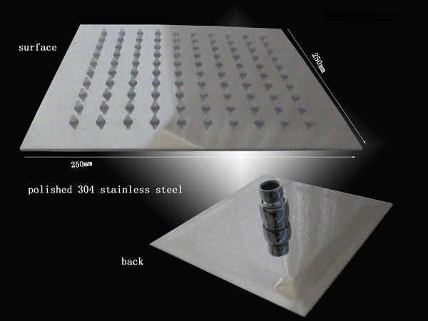10" Square Rainfall LED Shower Head - Image 13