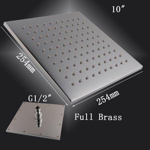 10" Square Rainfall LED Shower Head - Image 6
