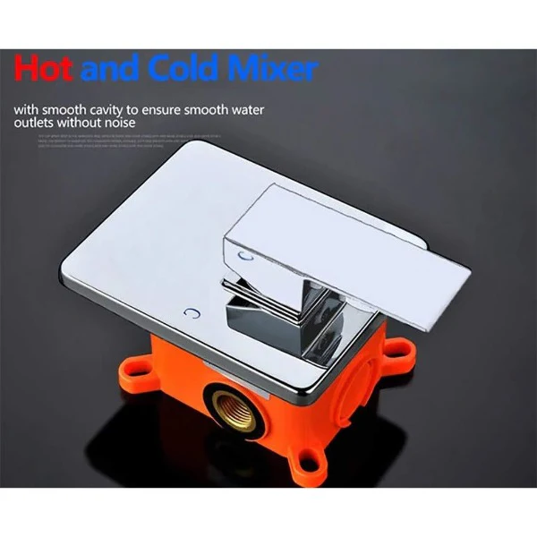 10" Square Wall Mounted Shower System LED Automated - Image 5