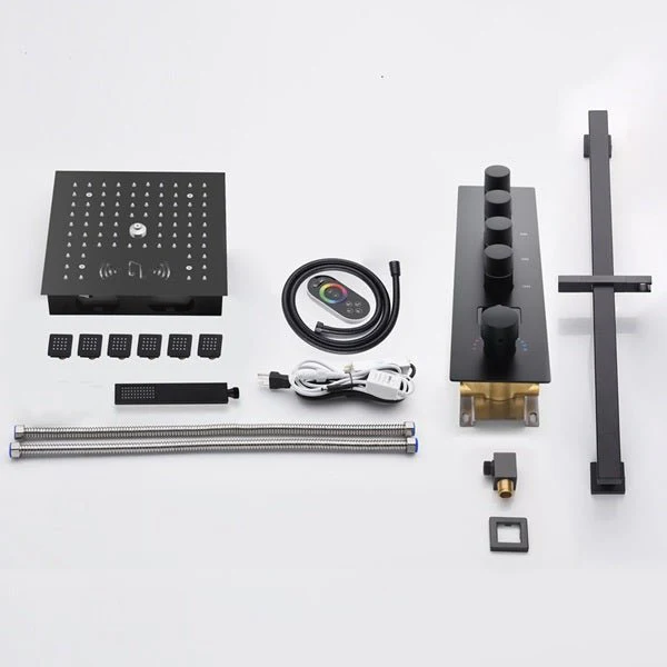 12" Turin Digital LED Bluetooth Shower System By Cascada Showers - Image 5