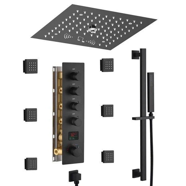 12" Turin Digital LED Bluetooth Shower System By Cascada Showers - Image 9