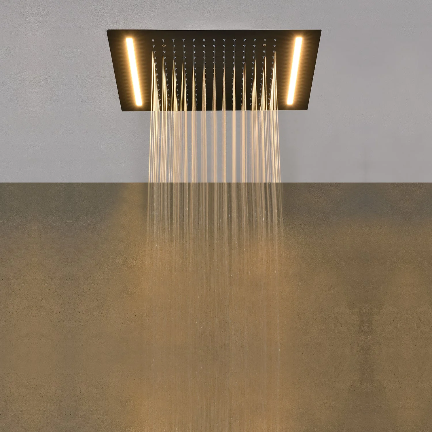 Cascada Luxurious 14"x20" Ceiling Mounted Rectangle LED Rainfall Shower Head - Image 5