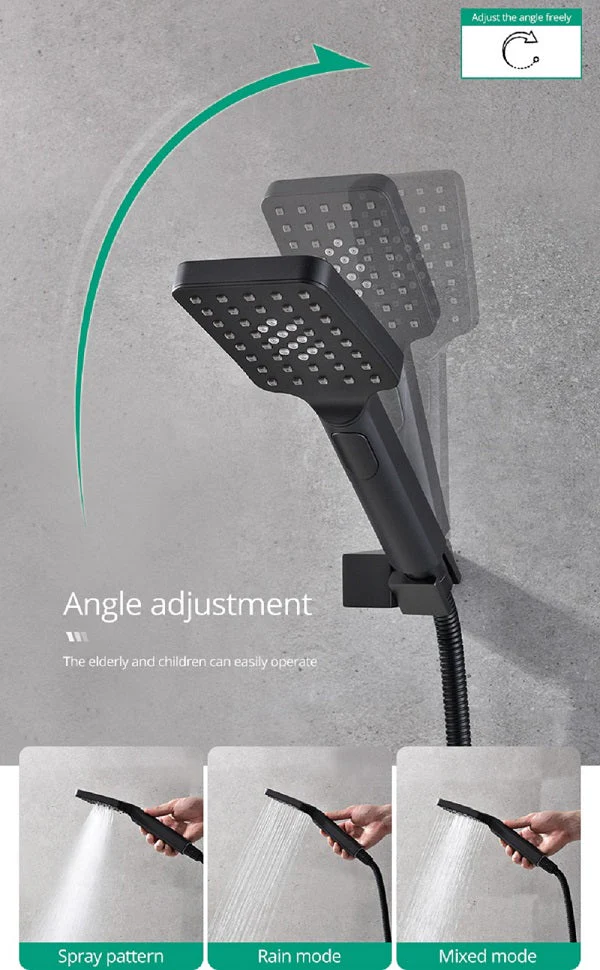 14"x20" LED Shower System with 2-Way thermostatic valve - Image 13
