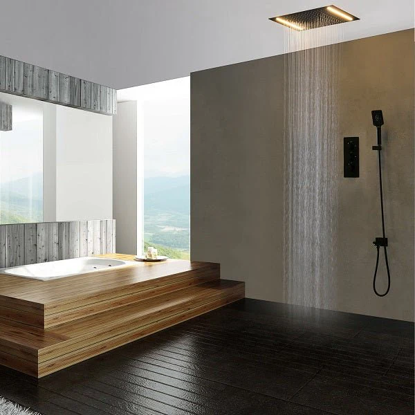 14"x20" LED Shower System with 2-Way thermostatic valve - Image 16