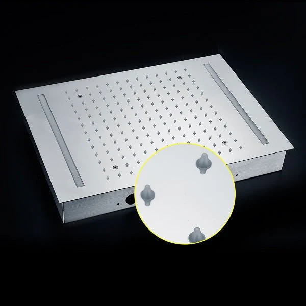 14"x20" Recessed White LED Shower System With 3-Way Thermostatic Valve - Image 11