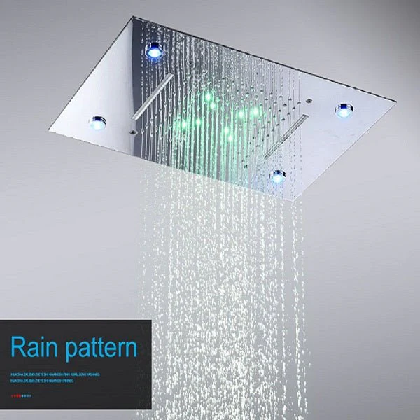 14"x20" LED Shower System With 3-Way Thermostatic Valve (4 knobs) - Image 13