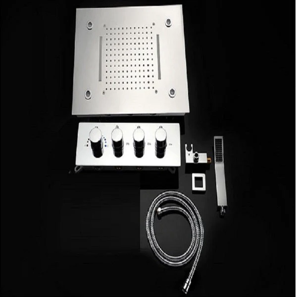 14"x20" LED Shower System With 3-Way Thermostatic Valve (4 knobs) - Image 4
