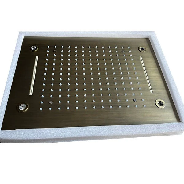 14"x20" recessed rainfall /waterfall LED shower head - Image 16