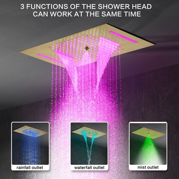 15"x23" Palermo Digital LED Music Shower System By Cascada Showers - Image 2