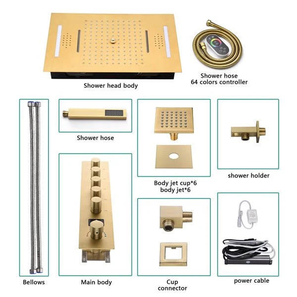 15"x23" Palermo Digital LED Music Shower System By Cascada Showers - Image 4