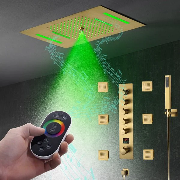 15"x23" Palermo Digital LED Music Shower System By Cascada Showers - Image 7