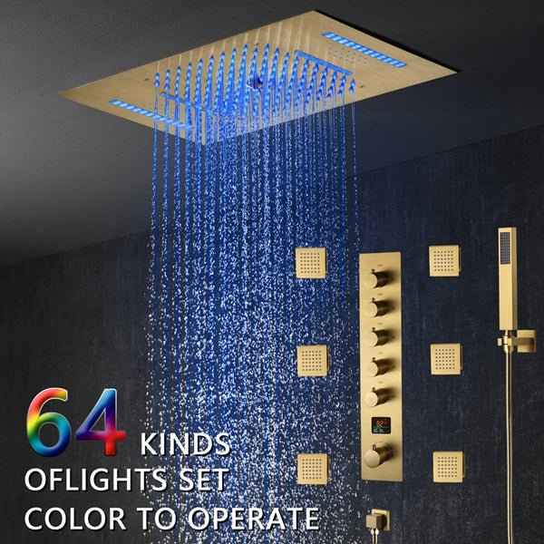 15"x23" Palermo Digital LED Music Shower System By Cascada Showers - Image 8