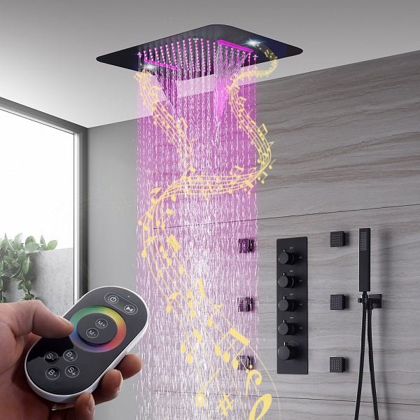 15"x23" Cascada Stella Luxury LED Shower System