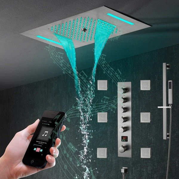 15"x23" Milan LED Music Shower System By Cascada Showers