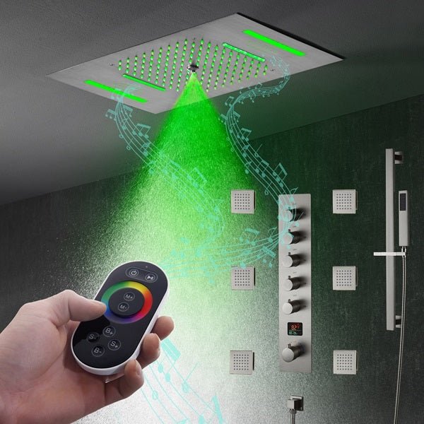 15"x23" Milan LED Music Shower System By Cascada Showers - Image 2