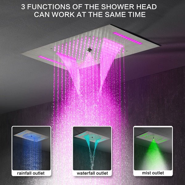 15"x23" Milan LED Music Shower System By Cascada Showers - Image 3