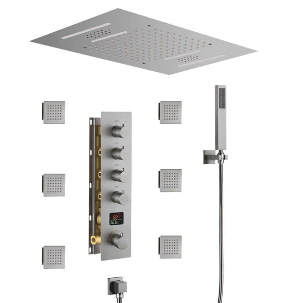 15"x23" Trento Digital LED Shower System By Cascada Showers - Image 9