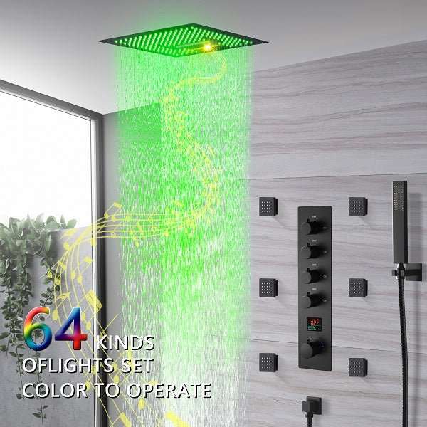 16" Siena Digital Rainfall LED Shower System By Cascada Showers - Image 4
