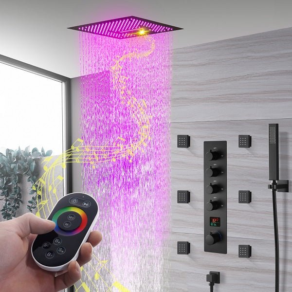 16" Siena Digital Rainfall LED Shower System By Cascada Showers - Image 7