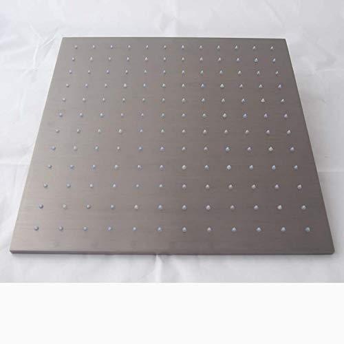 16" Square Ceiling Mount Rainfall LED Shower Head include Shower Arm - Image 11