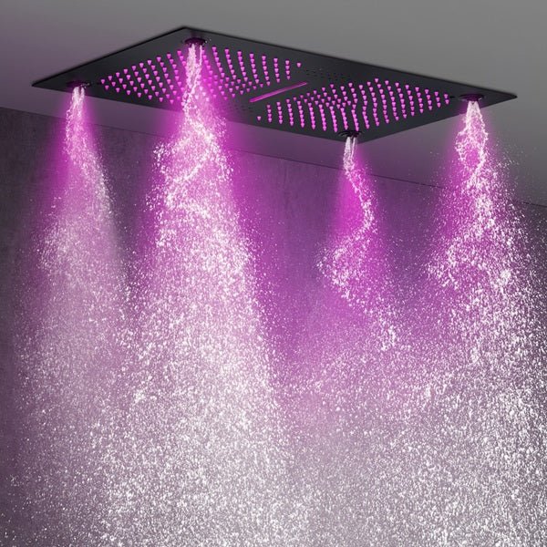 16"x28" Sorrento Digital Rainfall Bluetooth LED Shower System By Cascada Showers - Image 7