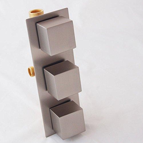 20" Cascada Tuscany Rainfall LED Luxury Shower System, Brushed Nickel Finish - Image 5