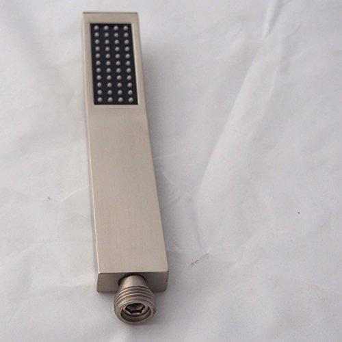 20" Cascada Tuscany Rainfall LED Luxury Shower System, Brushed Nickel Finish - Image 6