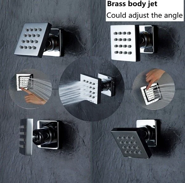 Cascada Luxury 20" LED Rainfall Shower System: Thermostatic Control - Image 5