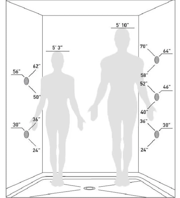 Cascada Luxury 20" LED Rainfall Shower System: Thermostatic Control - Image 7