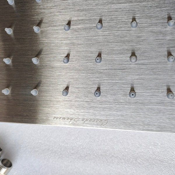20"x40" Ceiling Mount Rainfall LED Shower Head, include Shower Arm - Image 9