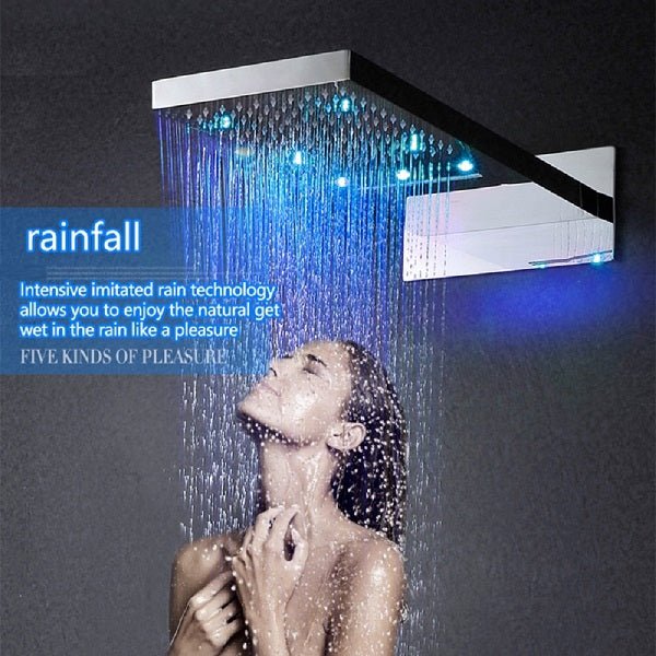 9"x22" Cascada Veneto Shower Set With 3-Way Thermostatic Valve - Image 8