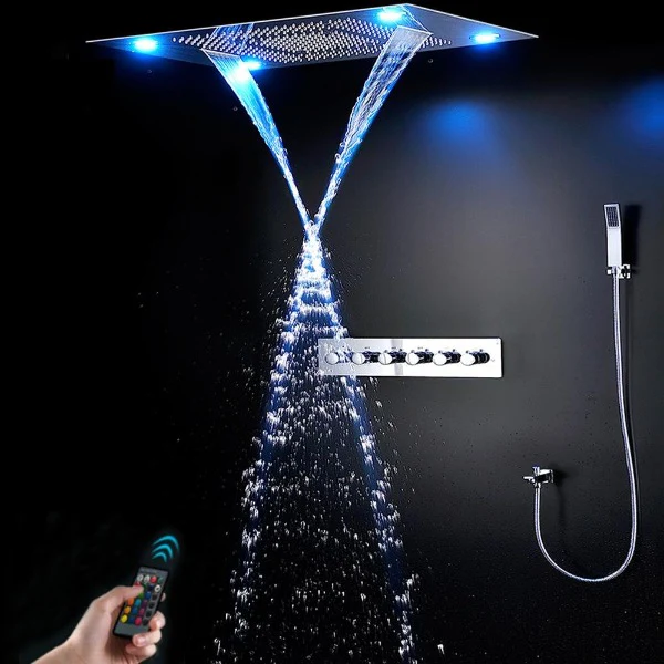 23"x31" Luxurious Classic Design recessed LED shower system built in Bluetooth speaker - Image 11