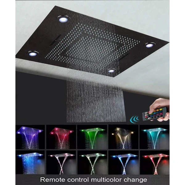 23"x31" Luxurious Classic Design recessed LED shower system built in Bluetooth speaker - Image 15