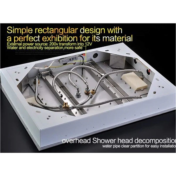 23"x31" Luxurious Classic Design recessed LED shower system built in Bluetooth speaker - Image 24