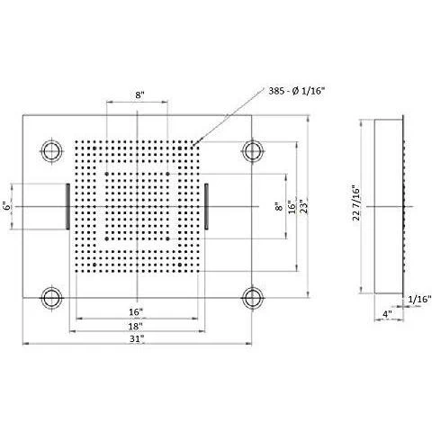 23"x31" Luxurious Classic Design recessed LED shower system built in Bluetooth speaker - Image 25