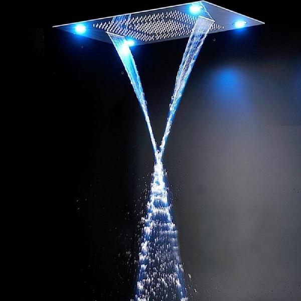 23"x31" Luxurious Classic Design recessed LED shower system built in Bluetooth speaker - Image 6