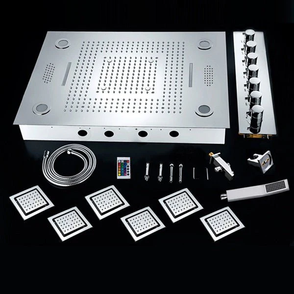 23"x31" Luxurious Classic Design recessed LED shower system built in Bluetooth speakers - Image 4