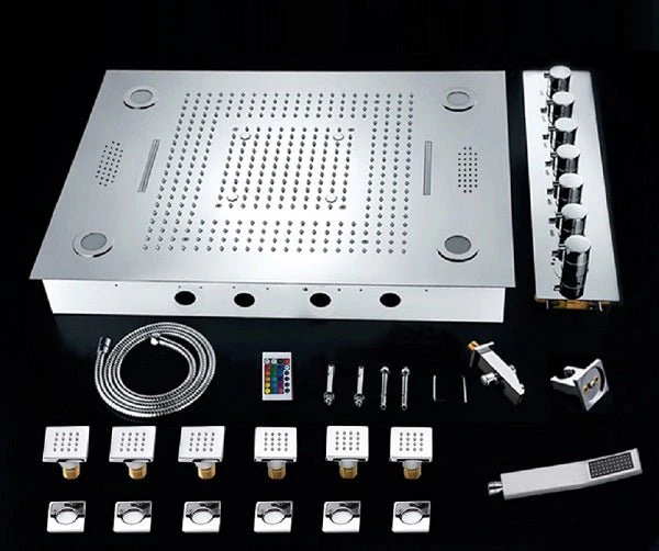 23"x31" Luxurious Classic Design recessed LED shower system built in Bluetooth speaker - Image 4