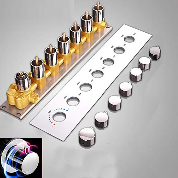 23"x31" Luxurious Classic Design recessed LED shower system built in Bluetooth speaker - Image 9