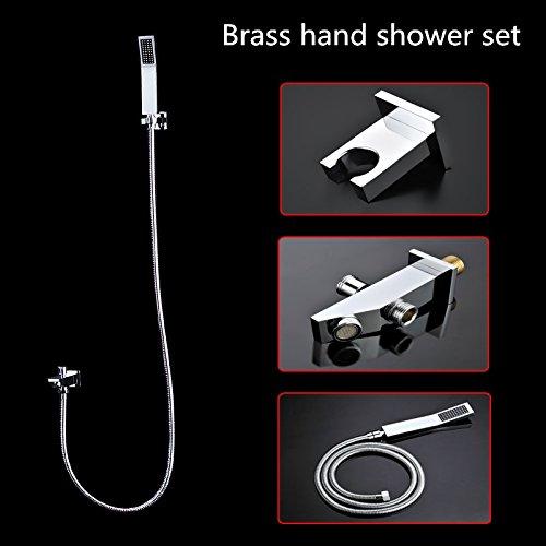 23"x31" Luxurious Classic Design Recessed Waterfall & LED Rain Shower System – 6 mode - Image 4