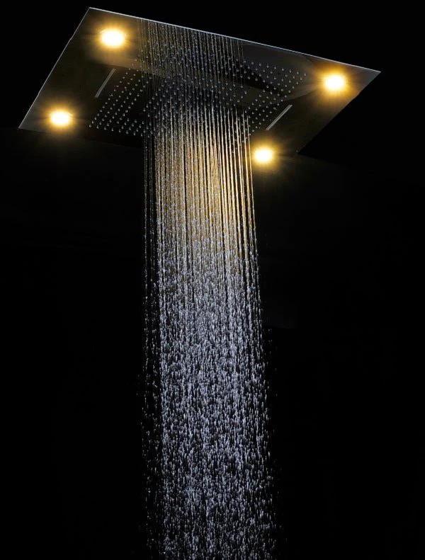 23"x31" Luxurious Classic Design Recessed LED Waterfall & Rain Shower System – 6 mode - Image 11