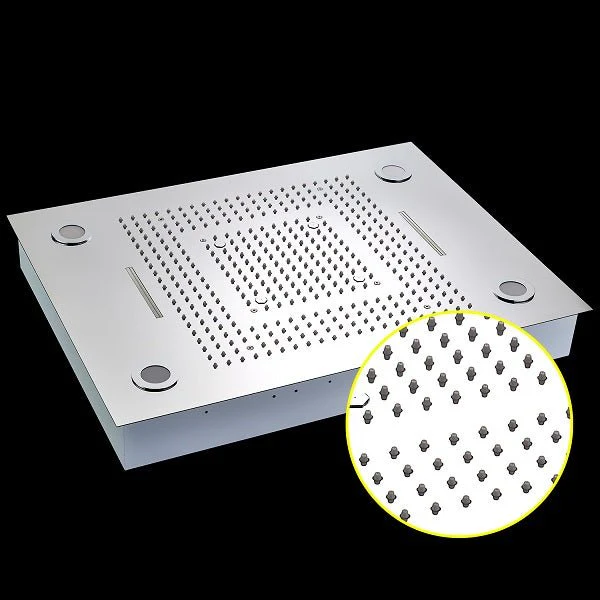 23"x31" Luxurious Classic Design Recessed LED Waterfall & Rain Shower System – 6 mode - Image 13
