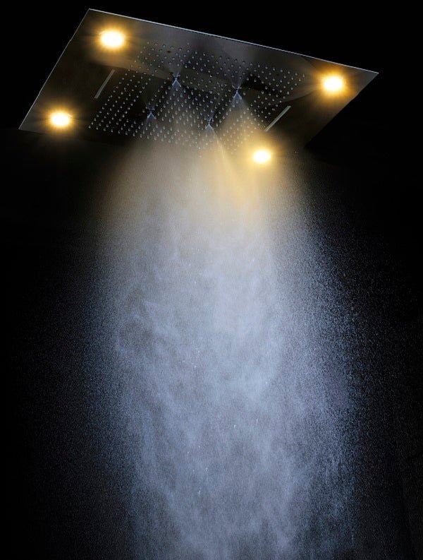 23"x31" Luxurious Classic Design Recessed LED Waterfall & Rain Shower System – 6 mode - Image 7