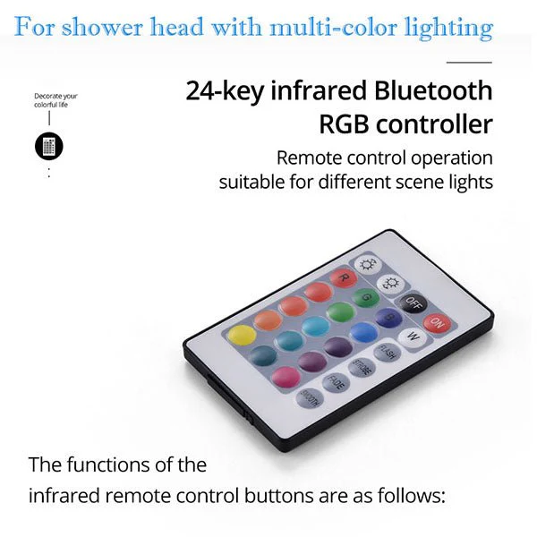 24-Key Remote Control for LED Lights