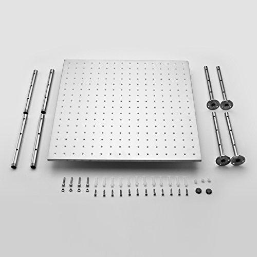 24" Square Ceiling Mount Rainfall LED Shower Head - Image 5