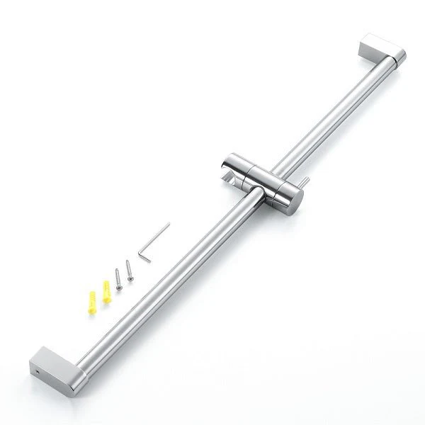 25" Shower Sliding Bar with Adjustable Hand Shower Holder - Round Shape - Image 4