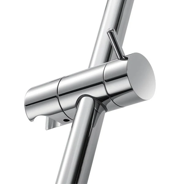 25" Shower Sliding Bar with Adjustable Hand Shower Holder - Round Shape - Image 5
