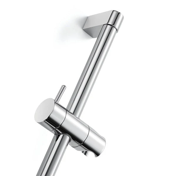 25" Shower Sliding Bar with Adjustable Hand Shower Holder - Round Shape - Image 6
