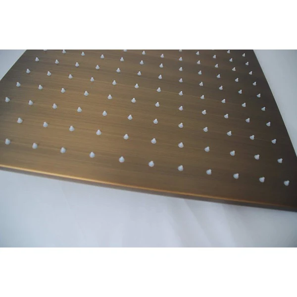 31" Square Ceiling Mount Rainfall LED Shower Head, include Shower Arm - Image 12