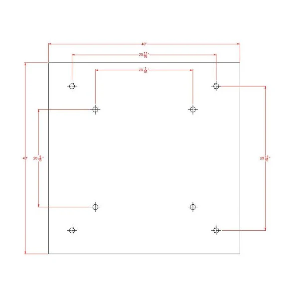 40" Square Ceiling Mount Rainfall LED Shower Head, include Shower Arm - Image 16